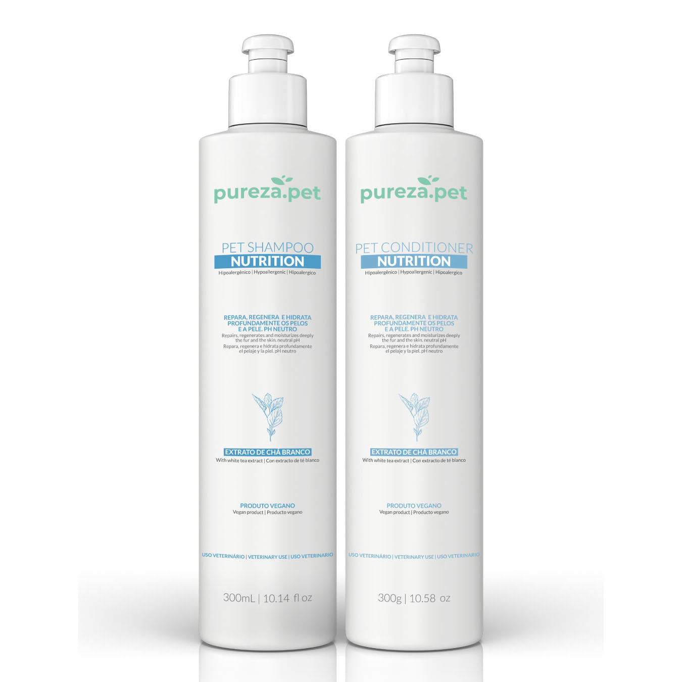 Nutrition Coat Care Duo – 300 ml Shampoo & Conditioner with NutriCare Active for Intense Hydration & Coat Revitalization
