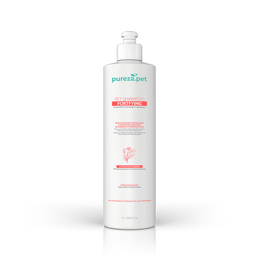 Professional Anti-Shedding Shampoo: Reduces Fur Loss by 80% (Ginseng & Vitamin Complex) - 1L