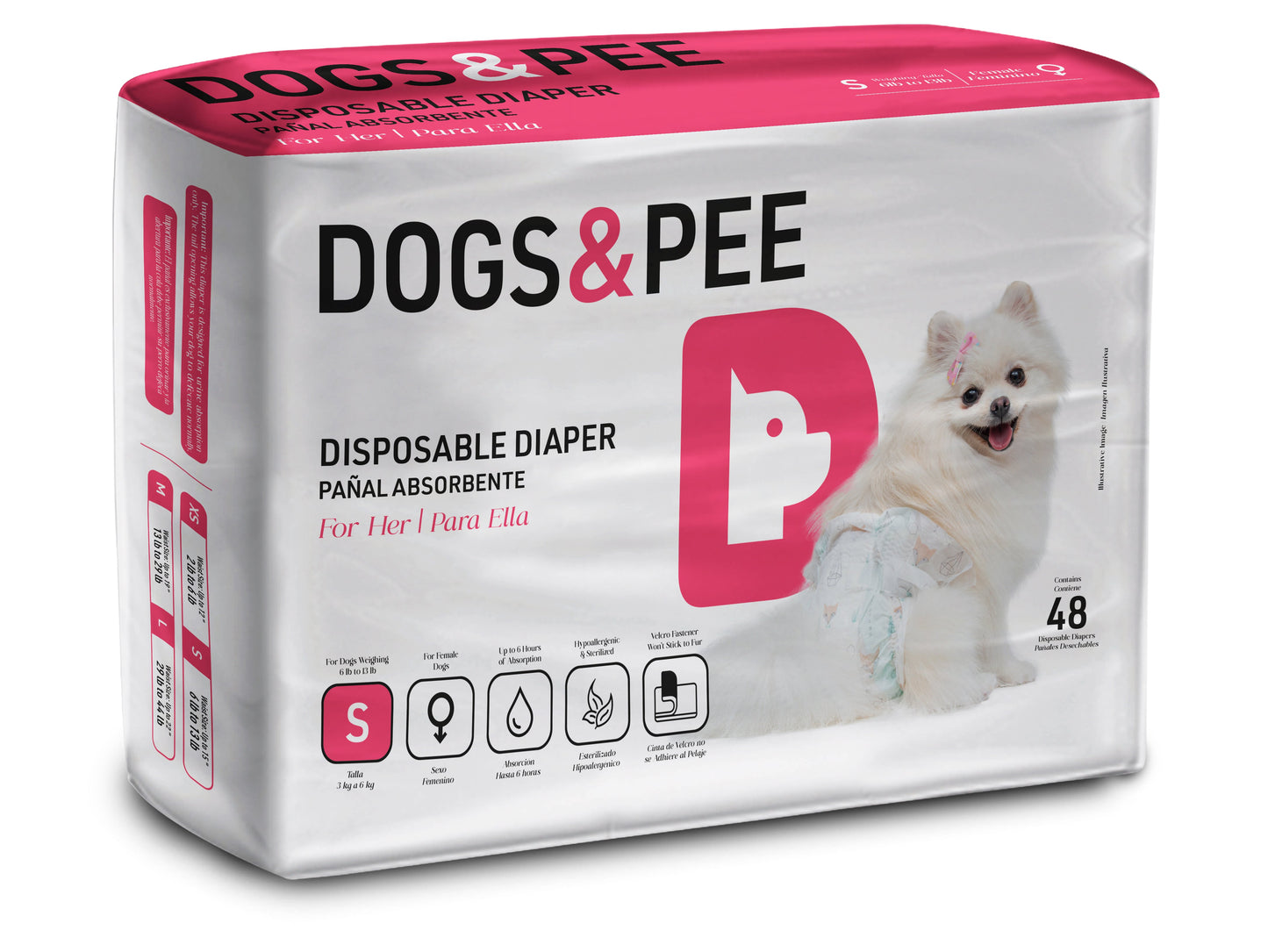 Pañales para perros y pipí
