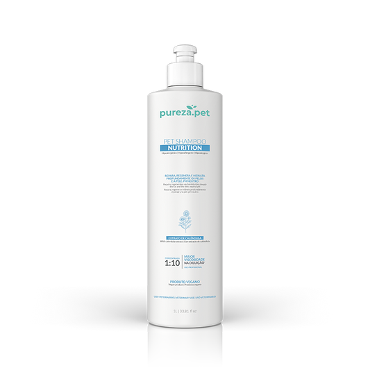 Professional Deep Nutrition Shampoo: Restores Dry & Damaged Coats (Grape Seed & Calendula) - 1L